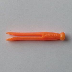 🎯 10 for $10 / Tucker Toys Miniature Doll Accessory Orange Clothespin